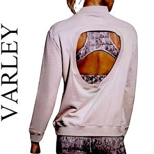 VARLEY.NWT.Gorgeous“Rochester”Long sleeve sweatshirt w/open back design.M